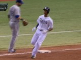 Tim Beckham Singles In His First Major League At Bat