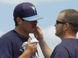 Matt Moore Was Hit In The Face With A Line Drive