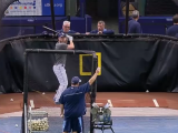 Matt Joyce Hit A Batting Practice Pitch Directly Into The Pitching Machine