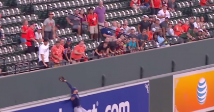 Kevin Kiermaier made one of the best catches you’ll ever see, robbing the Orioles of a home run
