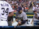 Kevin Kiermaier broke his hand while diving for a catch